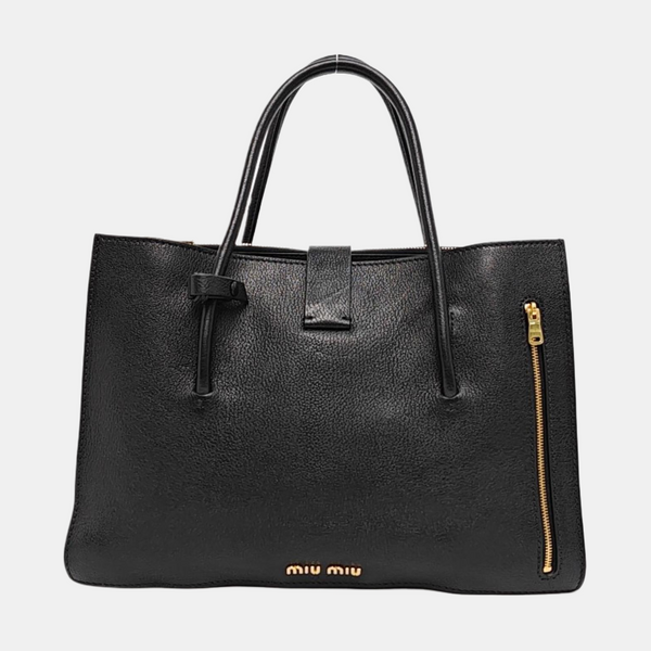 Calfskin Tote Bag Black