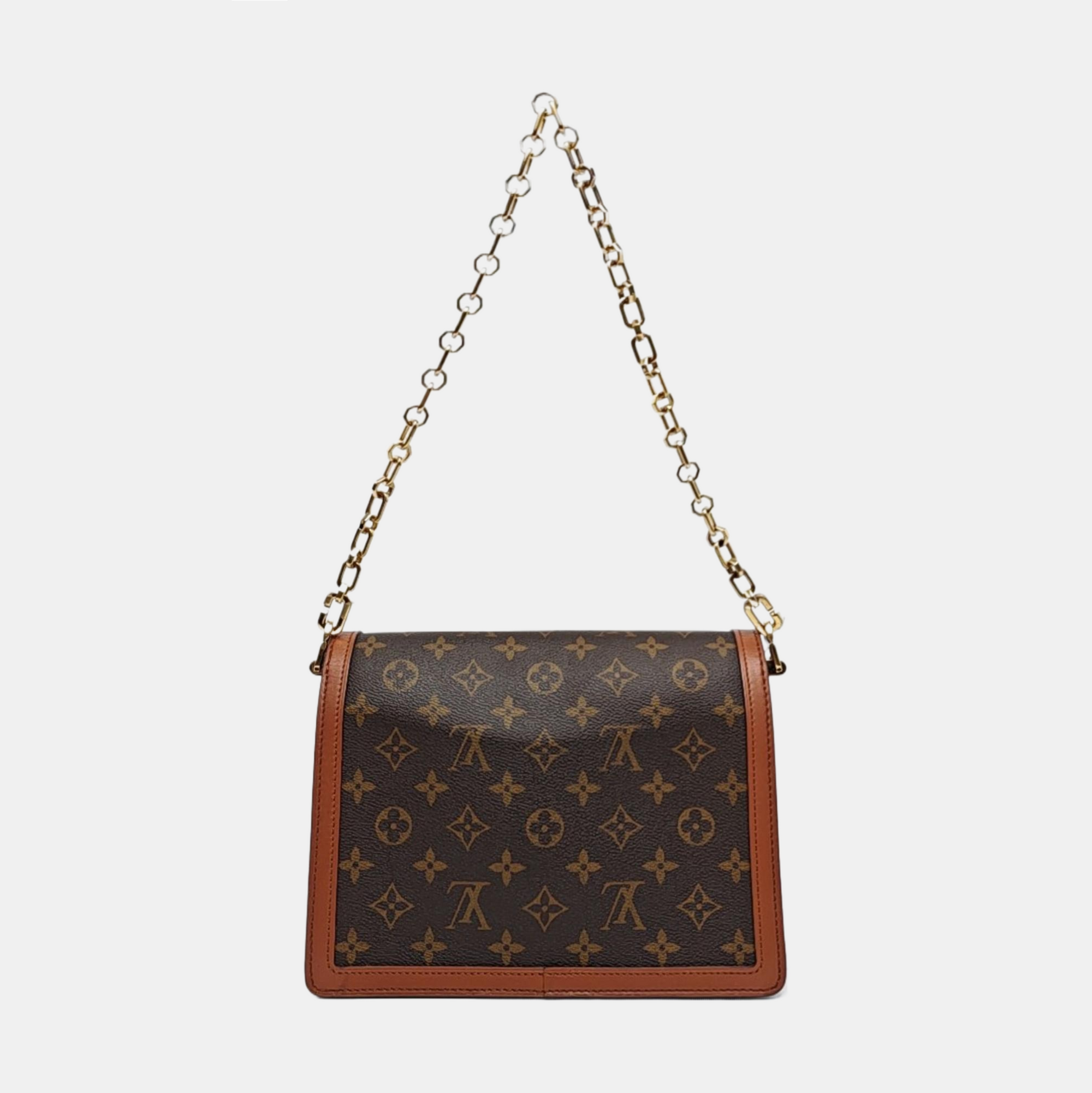 DAUPHINE MM Monogram Coated Canvas Brown