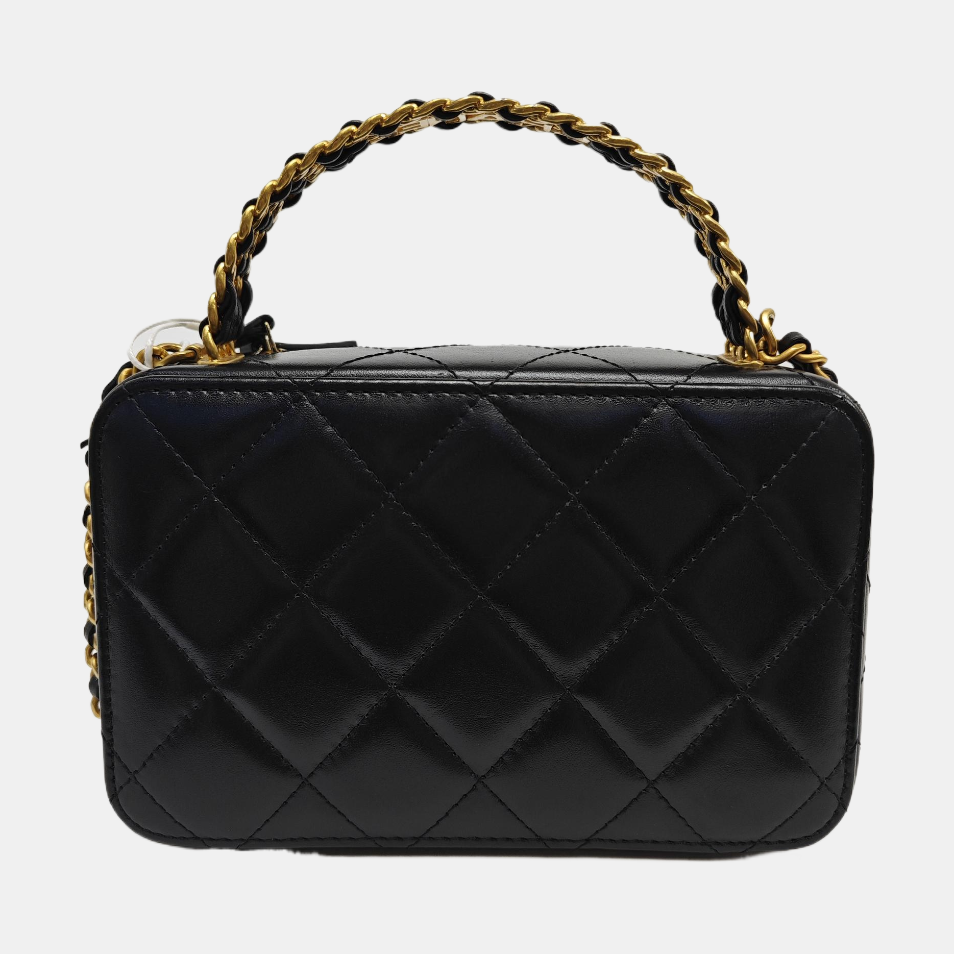 Quilted Calfskin Shoulder Bag Black
