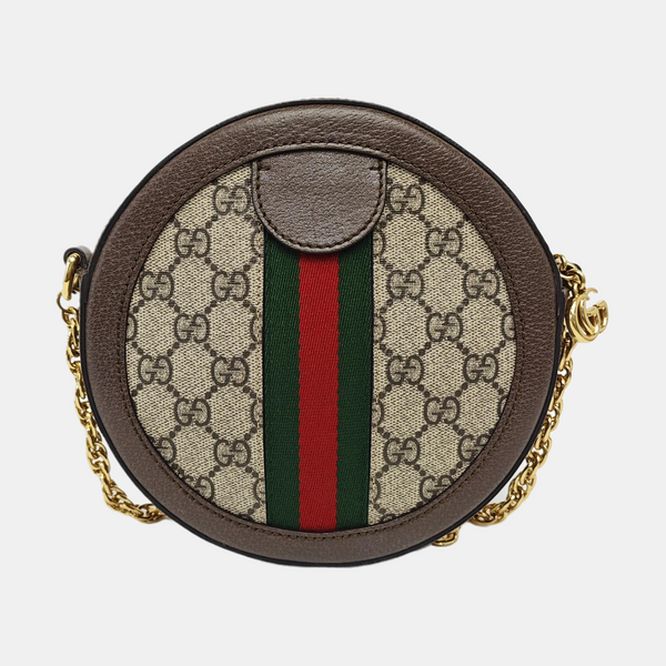 Ophidia Mini Monogram Coated Canvas Beige
