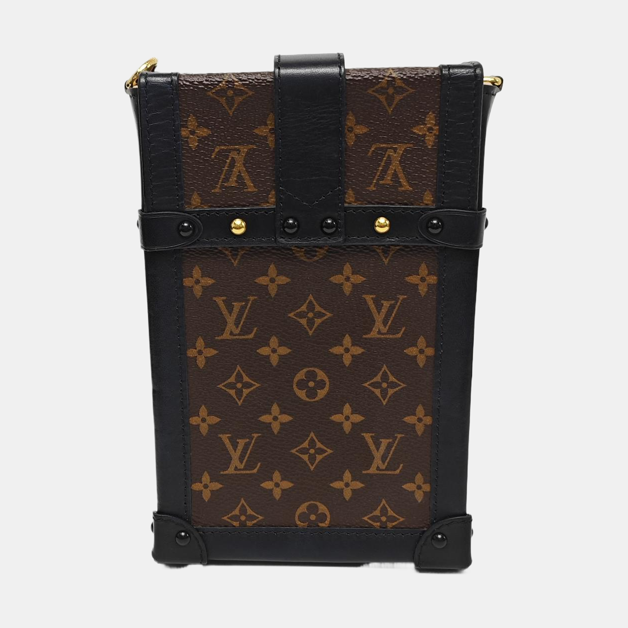 TRUNK Monogram Coated Canvas Brown