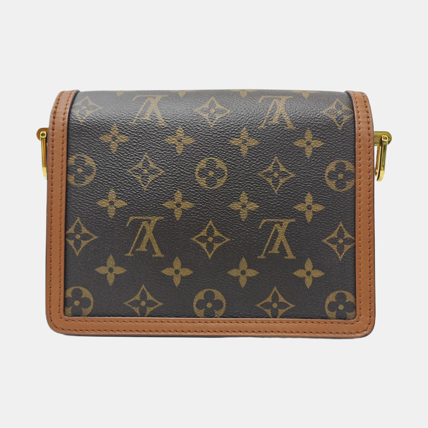 DAUPHINE Mini Monogram Coated Canvas Brown