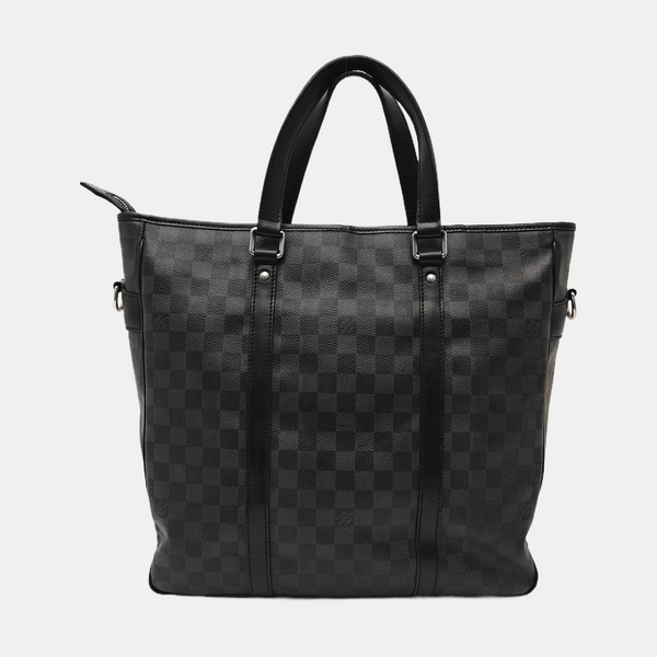 TADAO MM Damier Graphite Coated Canvas Gray