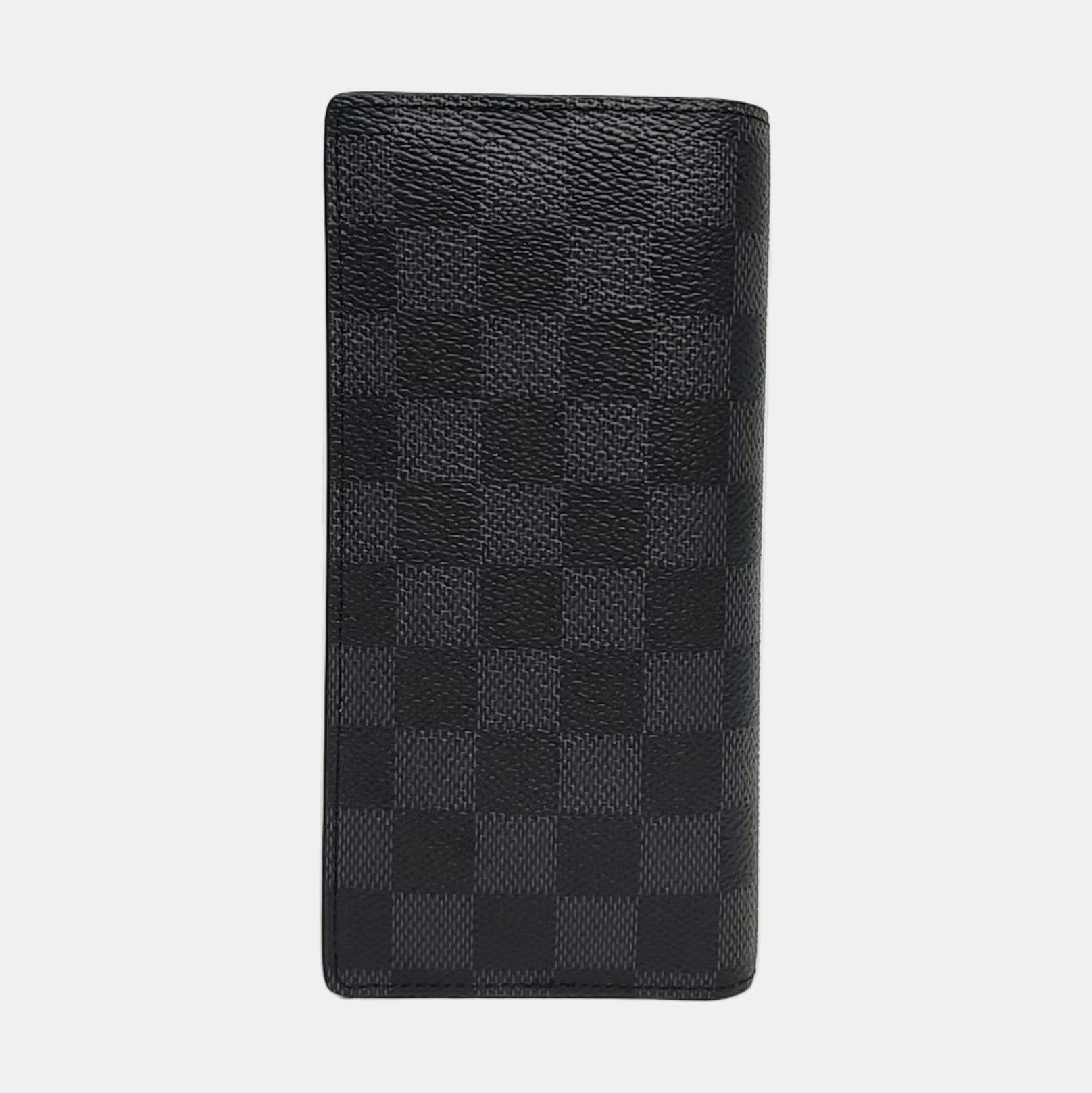 BRAZZA Damier Graphite Coated Canvas Gray Wallet