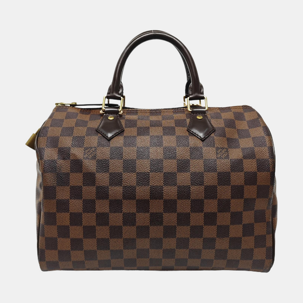 SPEEDY 30 Damier Ebene Coated Canvas Brown