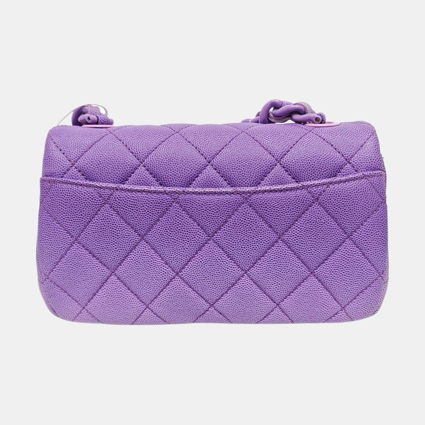 Quilted Grained Calfskin Purple