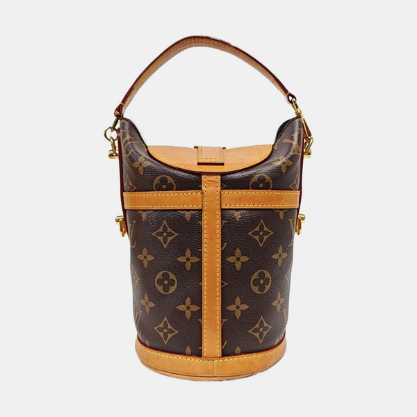 DUFFLE Monogram Coated Canvas Brown