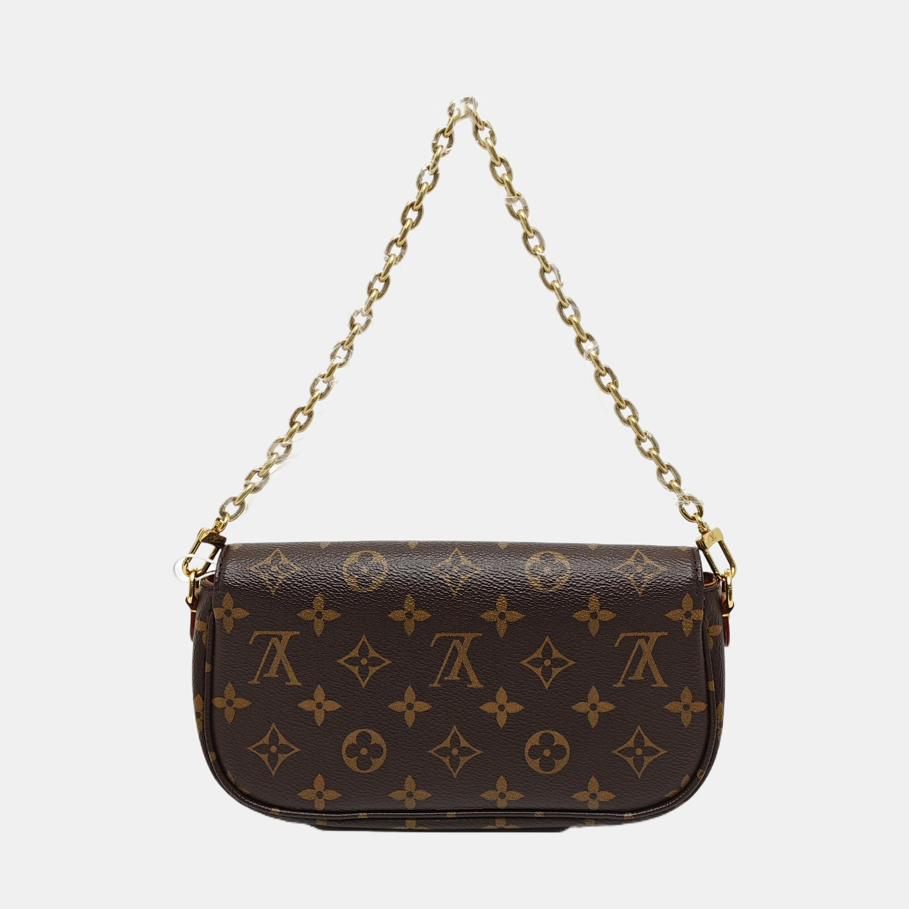 IVY Monogram Coated Canvas Brown