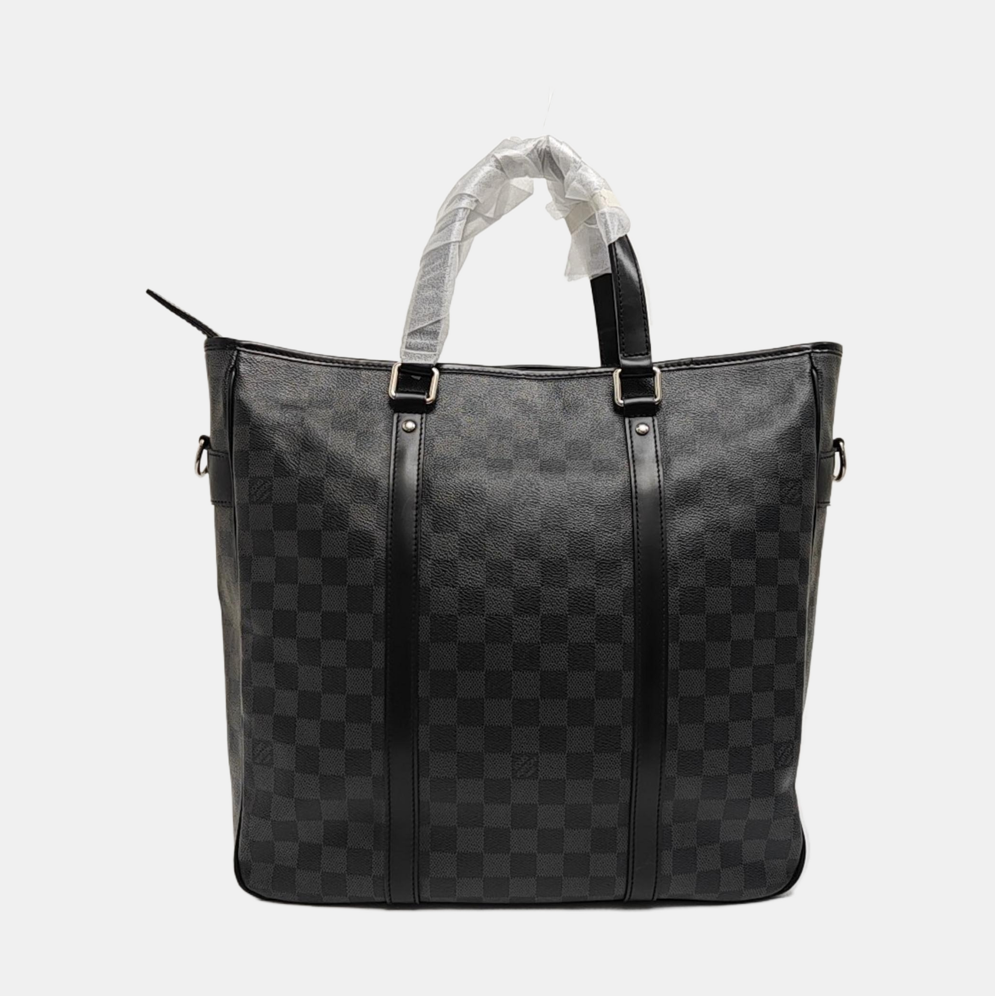 TADAO MM Damier Graphite Coated Canvas Gray