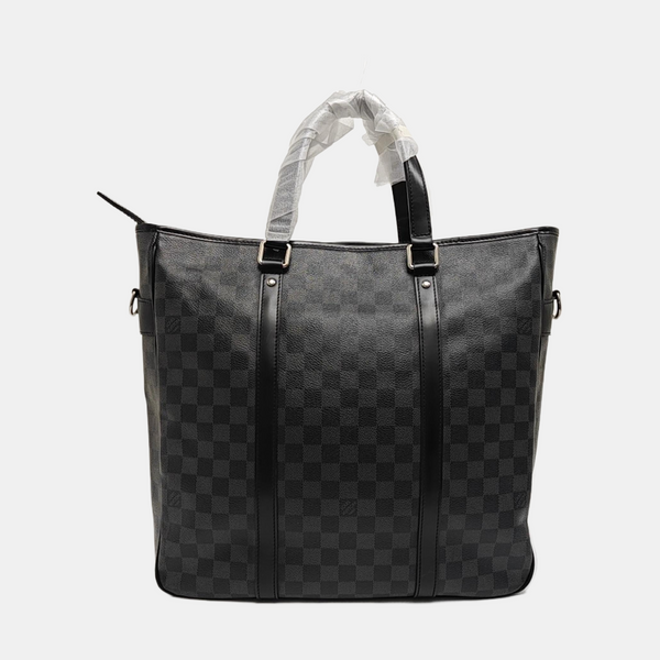 TADAO MM Damier Graphite Coated Canvas Gray
