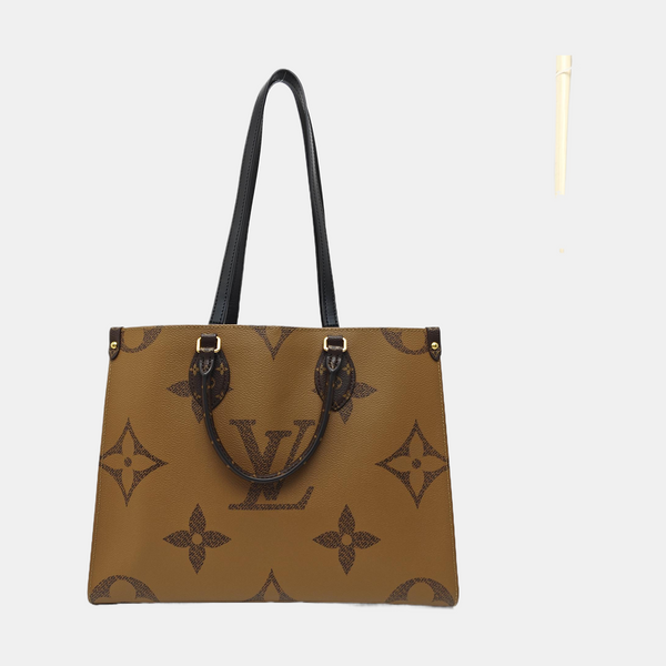 ONTHEGO MM Monogram Coated Canvas Brown