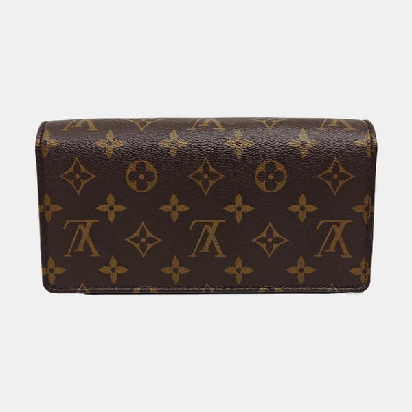 Lily Monogram Coated Canvas Brown