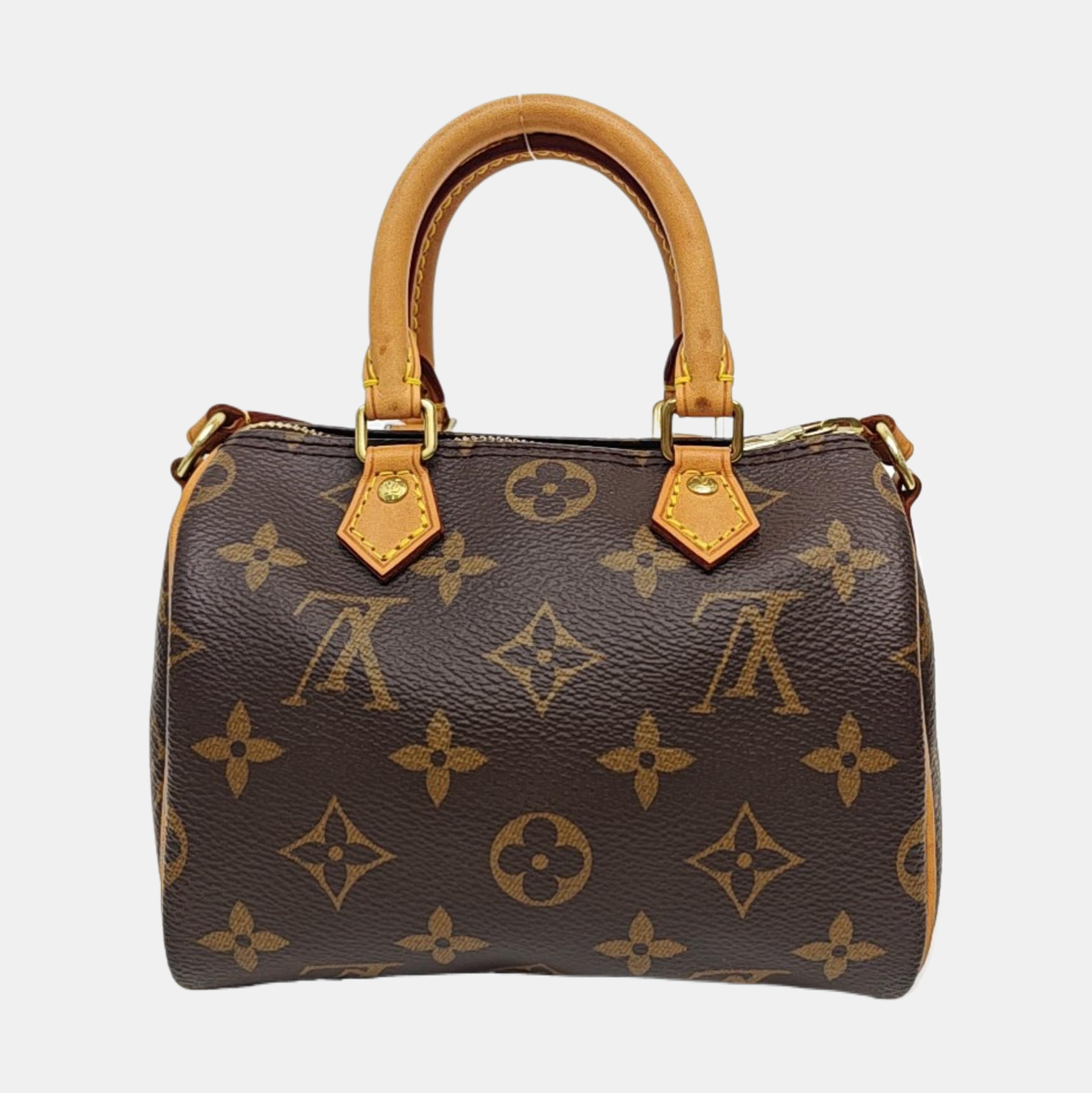 SPEEDY Nano Monogram Coated Canvas Brown