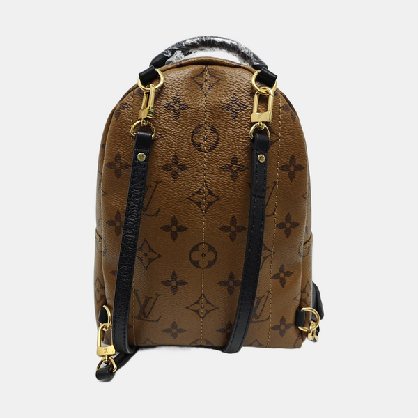 PALM SPRINGS Mini Monogram Coated Canvas Brown