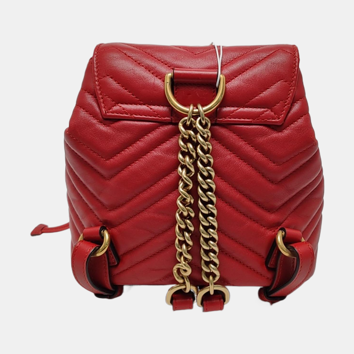 GG Marmont Super Mini Quilted Calfskin Red