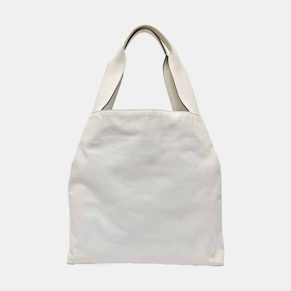 Calfskin Shoulder Bag White