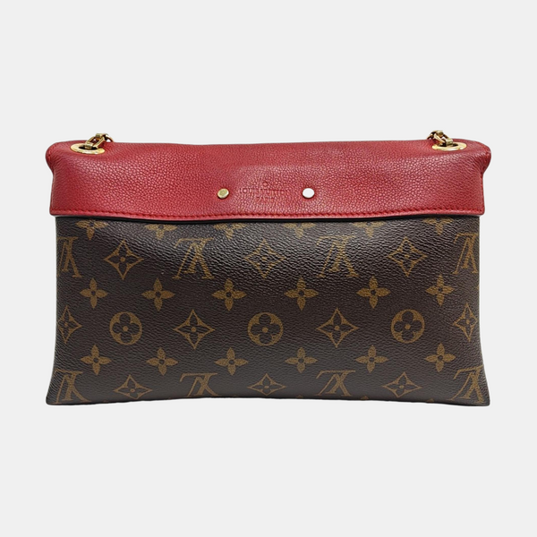 PALLAS BB Monogram Coated Canvas Brown