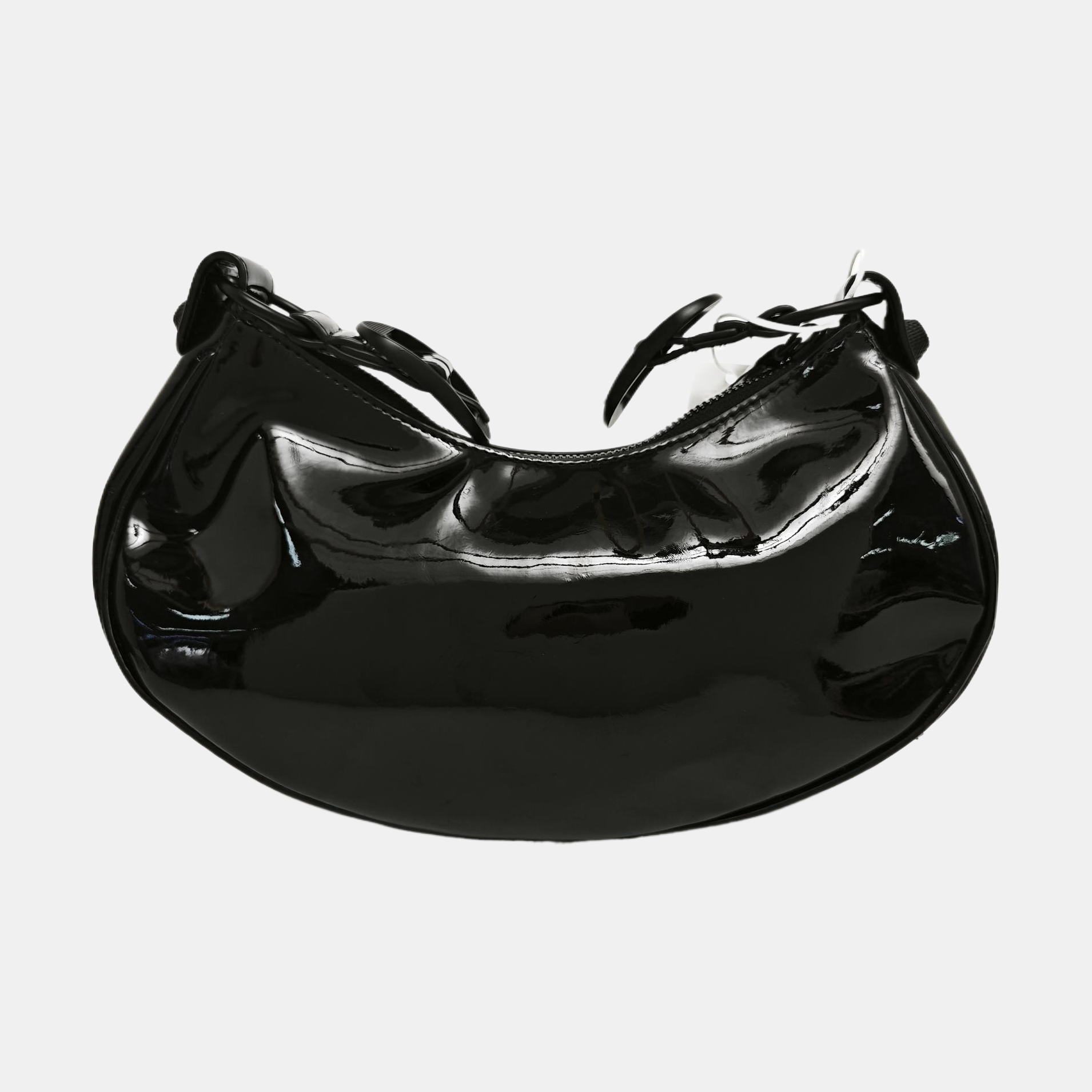 Le Cagole Mini Patent Leather Black