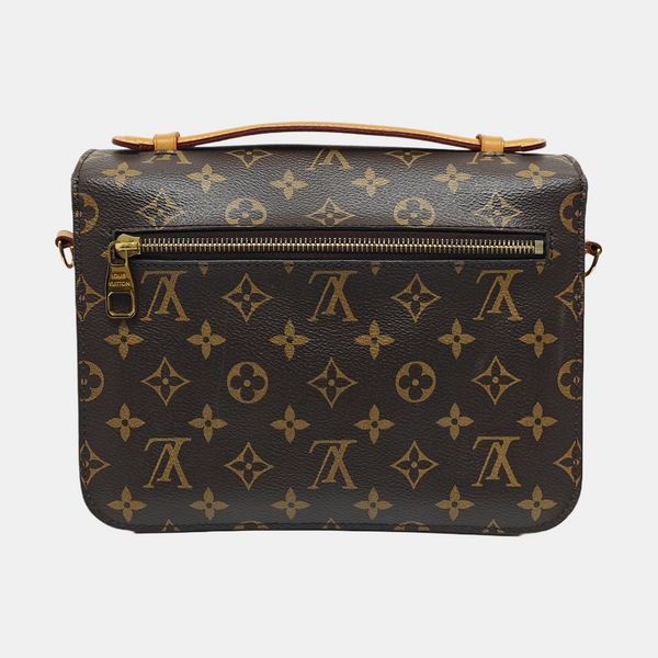 MÉTIS MM Monogram Coated Canvas Brown