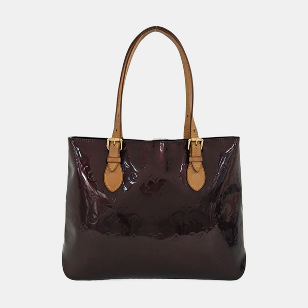BRENTWOOD Monogram Patent Calfskin Red