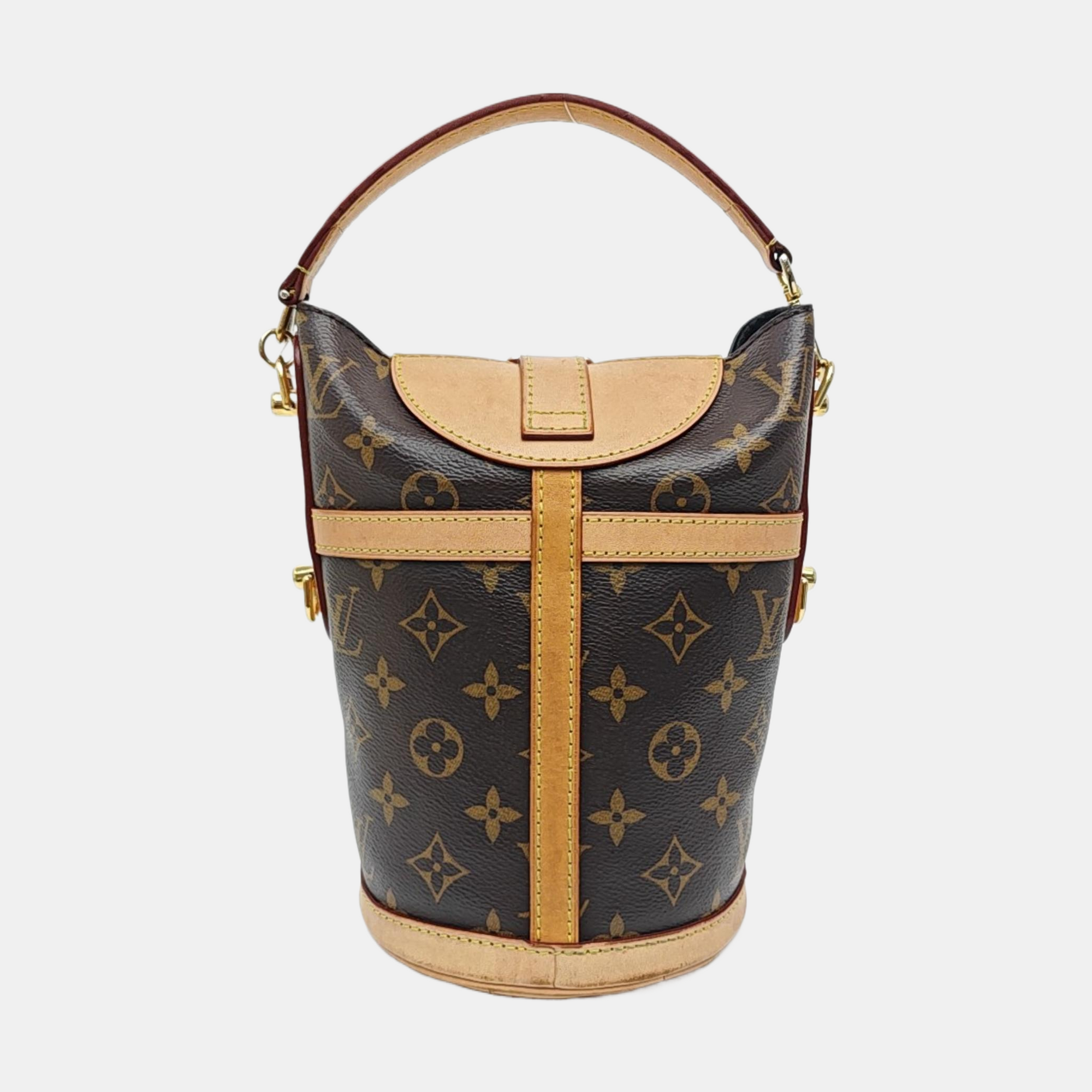 DUFFLE Monogram Coated Canvas Brown