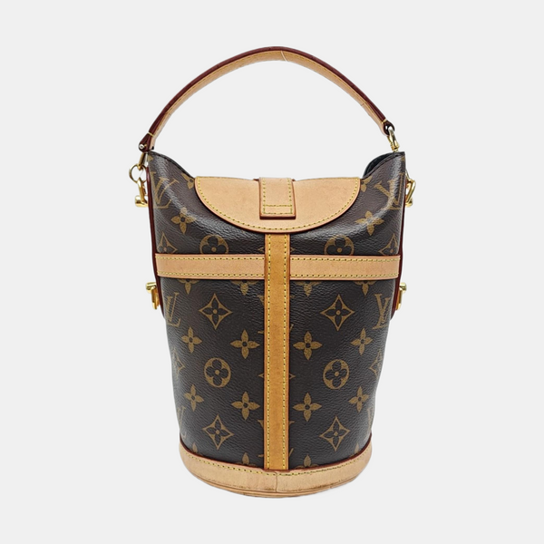 DUFFLE Monogram Coated Canvas Brown