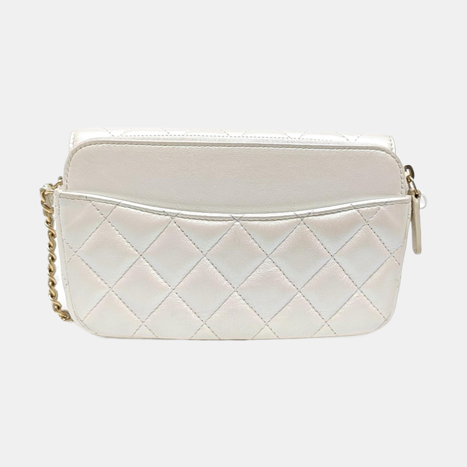 CLASSIC FLAP Mini Quilted Calfskin Metallic
