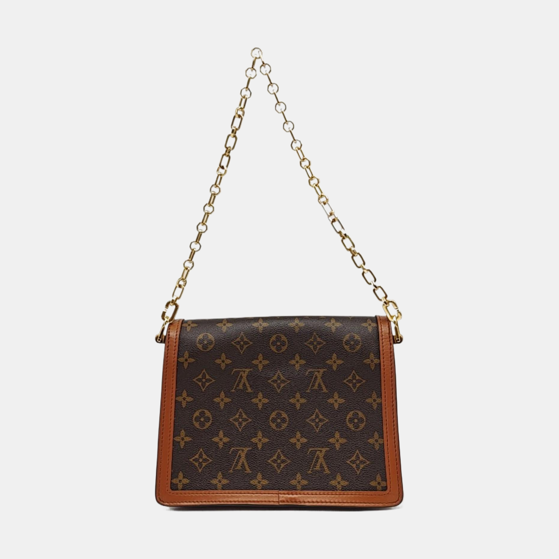 DAUPHINE MM Monogram Coated Canvas Brown