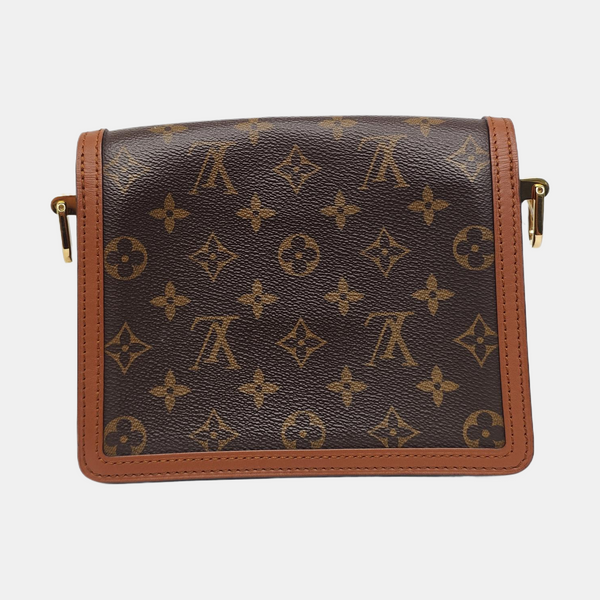 DAUPHINE Mini Monogram Coated Canvas Brown
