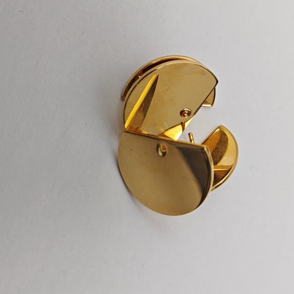 Metal Pink Stud Earrings