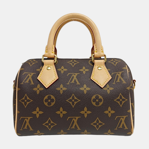 SPEEDY 20 Monogram Coated Canvas Brown
