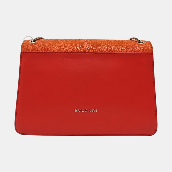 SERPENTI FOREVER Medium Calfskin Red