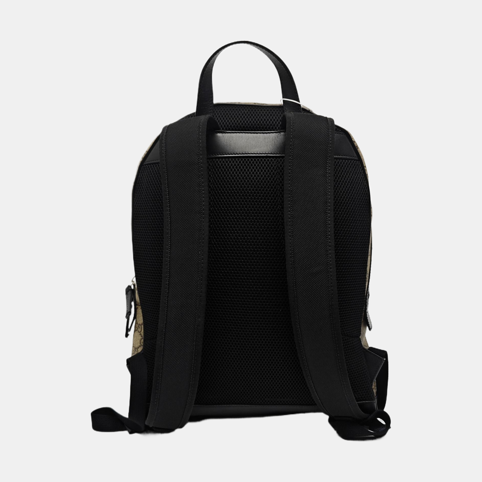 Monogram Coated Canvas Backpack Black