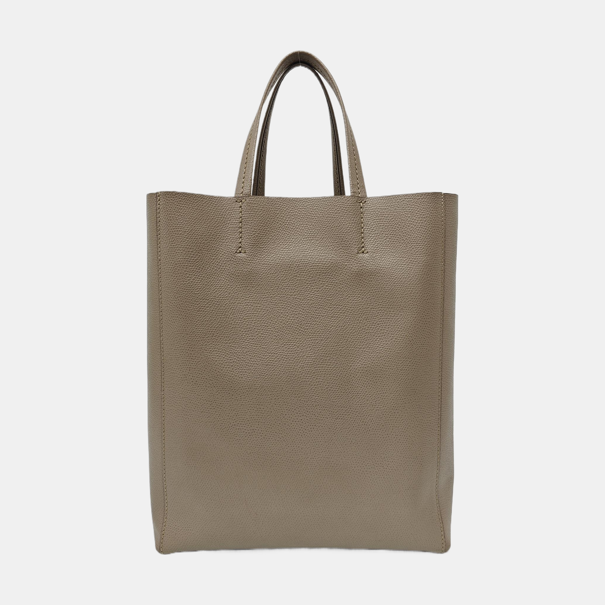 VERTICAL CABAS Mini Calfskin Gray