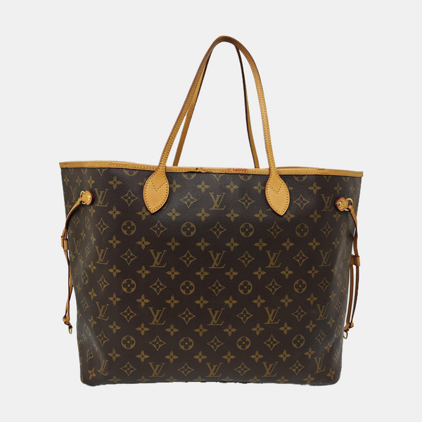 NEVERFULL GM Monogram Coated Canvas Brown