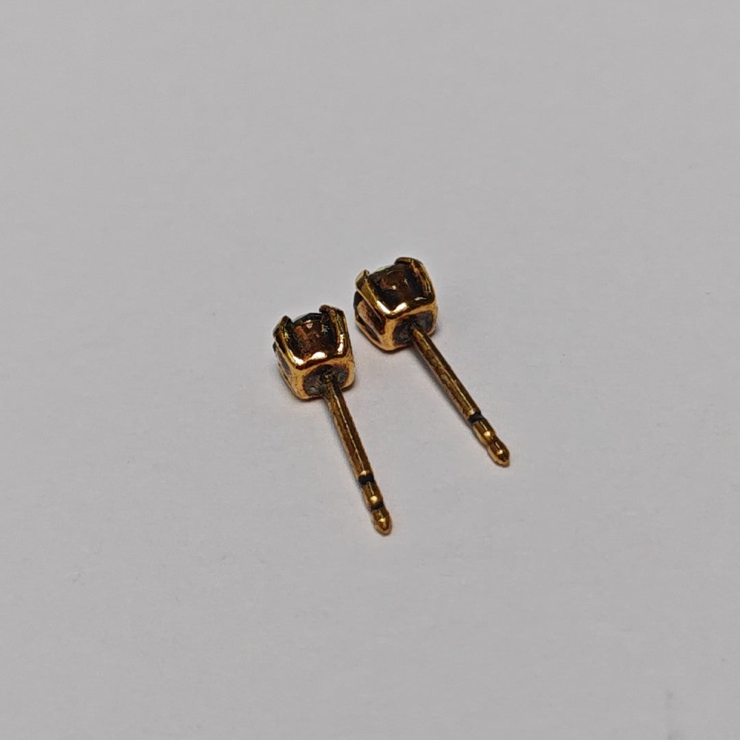 Dior Tribales Metal Gray Stud Earrings