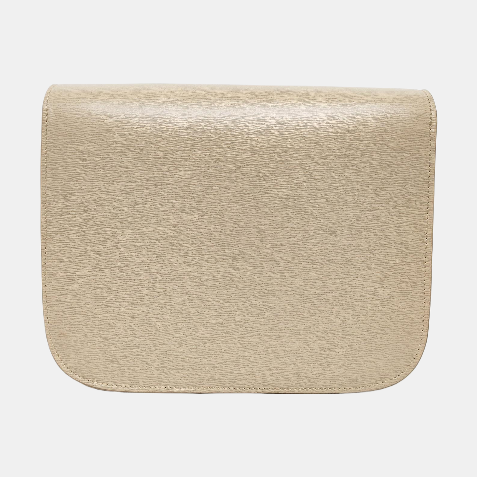 Authenticated pre-owned  CLASSIC BOX Medium Calfskin Beige - Shoulder Bag at Looply
