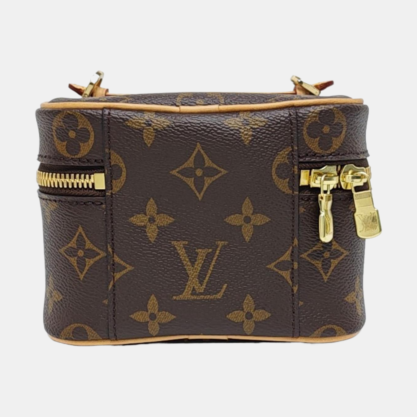NICE Super Mini Monogram Coated Canvas Brown
