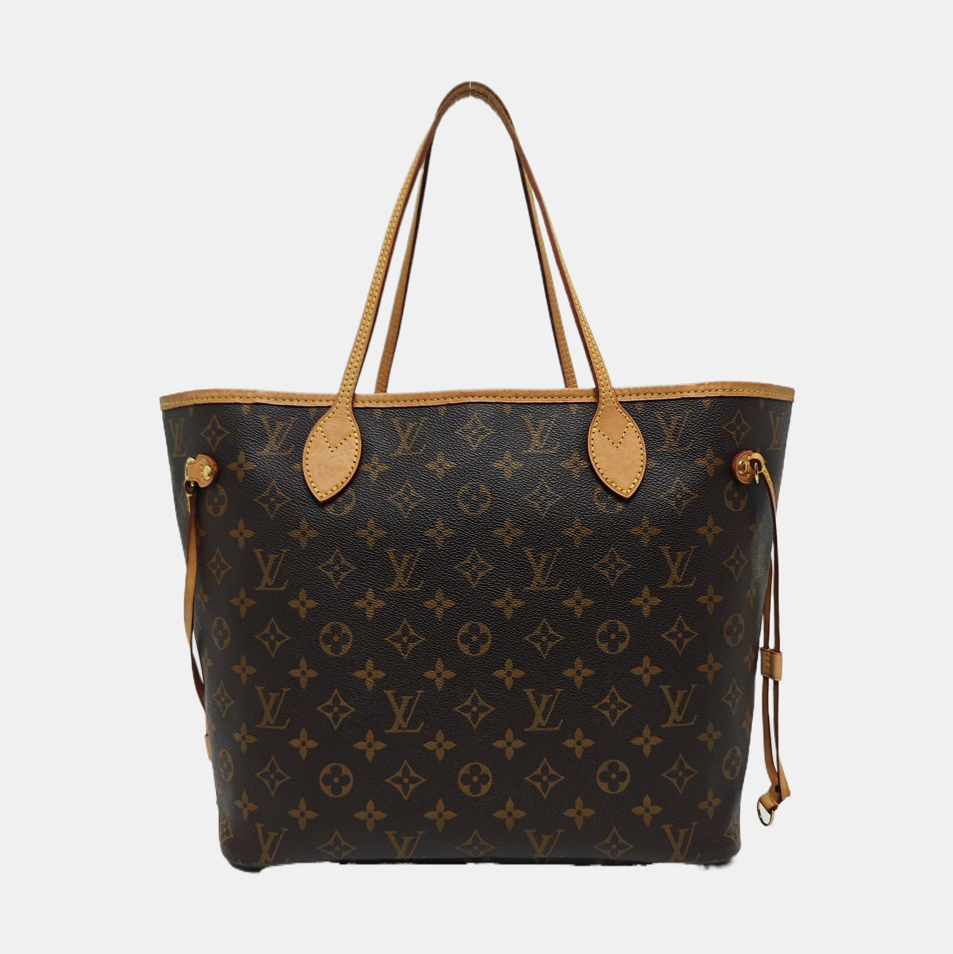 NEVERFULL MM Monogram Coated Canvas Brown