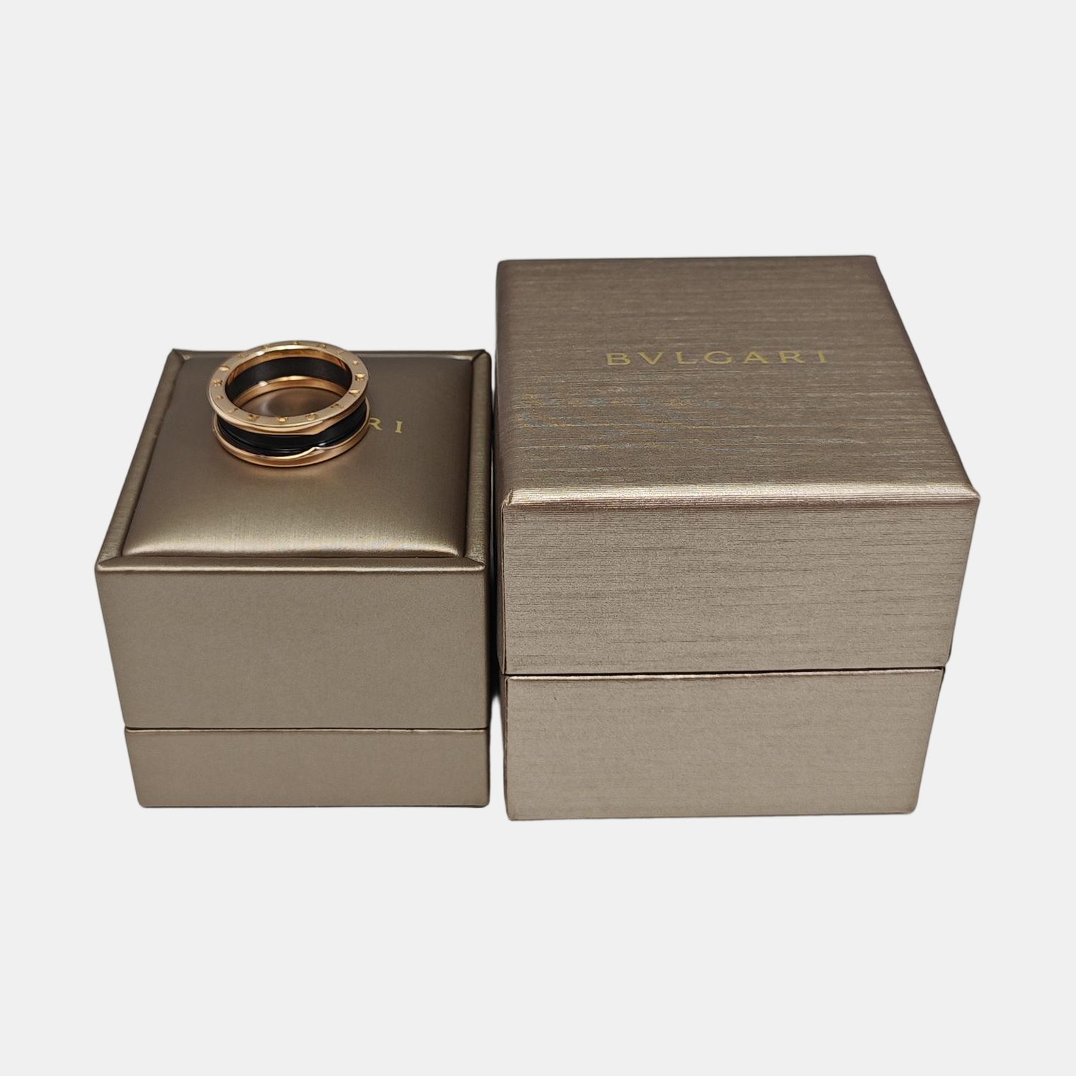 B.ZERO1 18k Rose Gold Ring EU 65