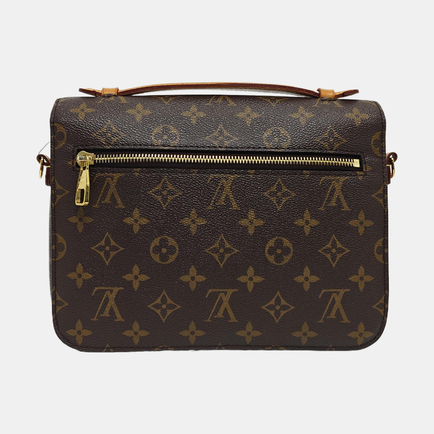 MÉTIS MM Monogram Coated Canvas Brown