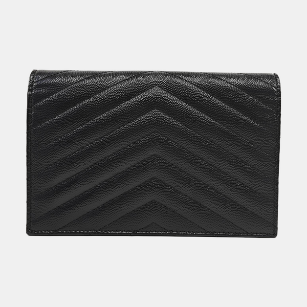 MONOGRAM WOC Chevron Calfskin Black