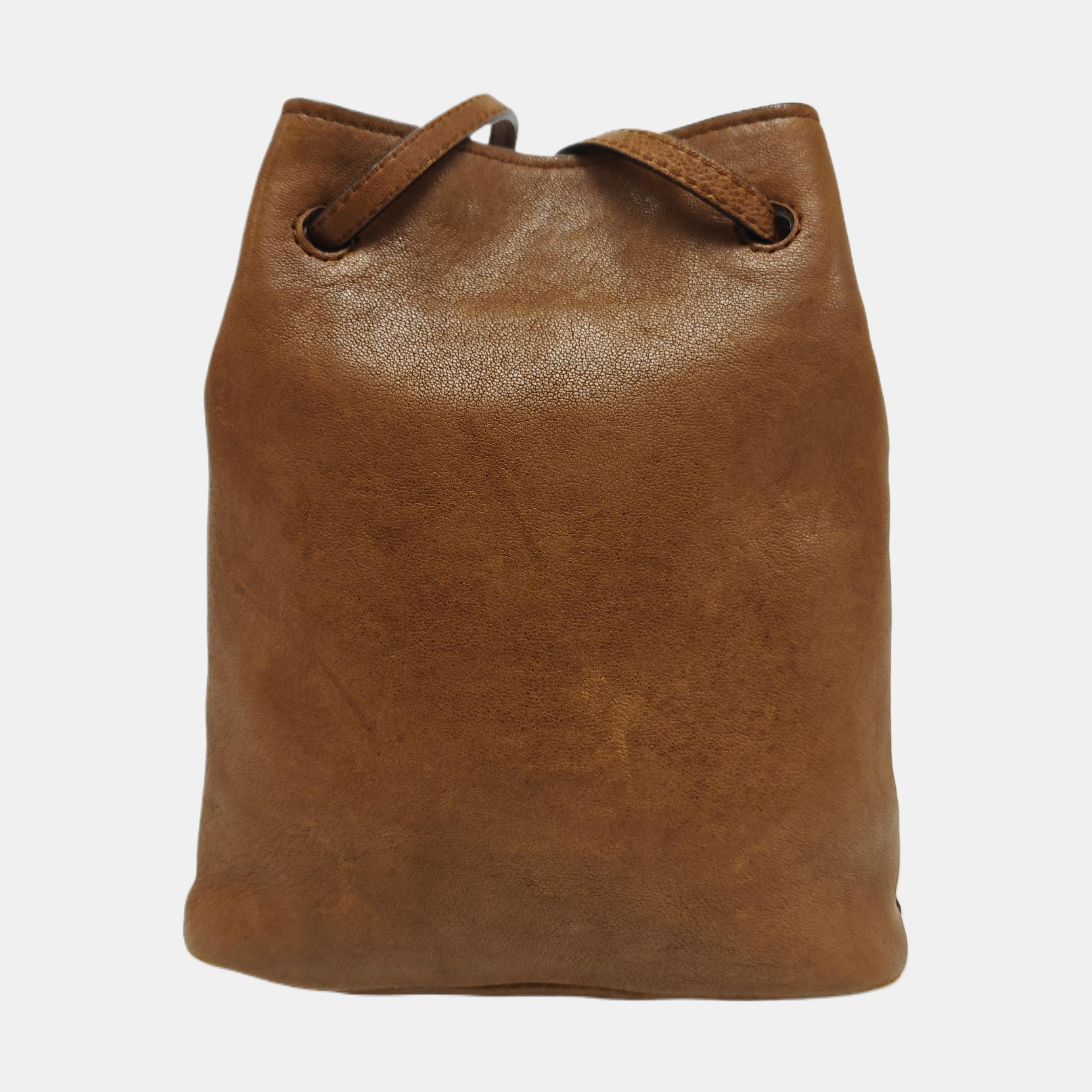 Lambskin Shoulder Bag Brown