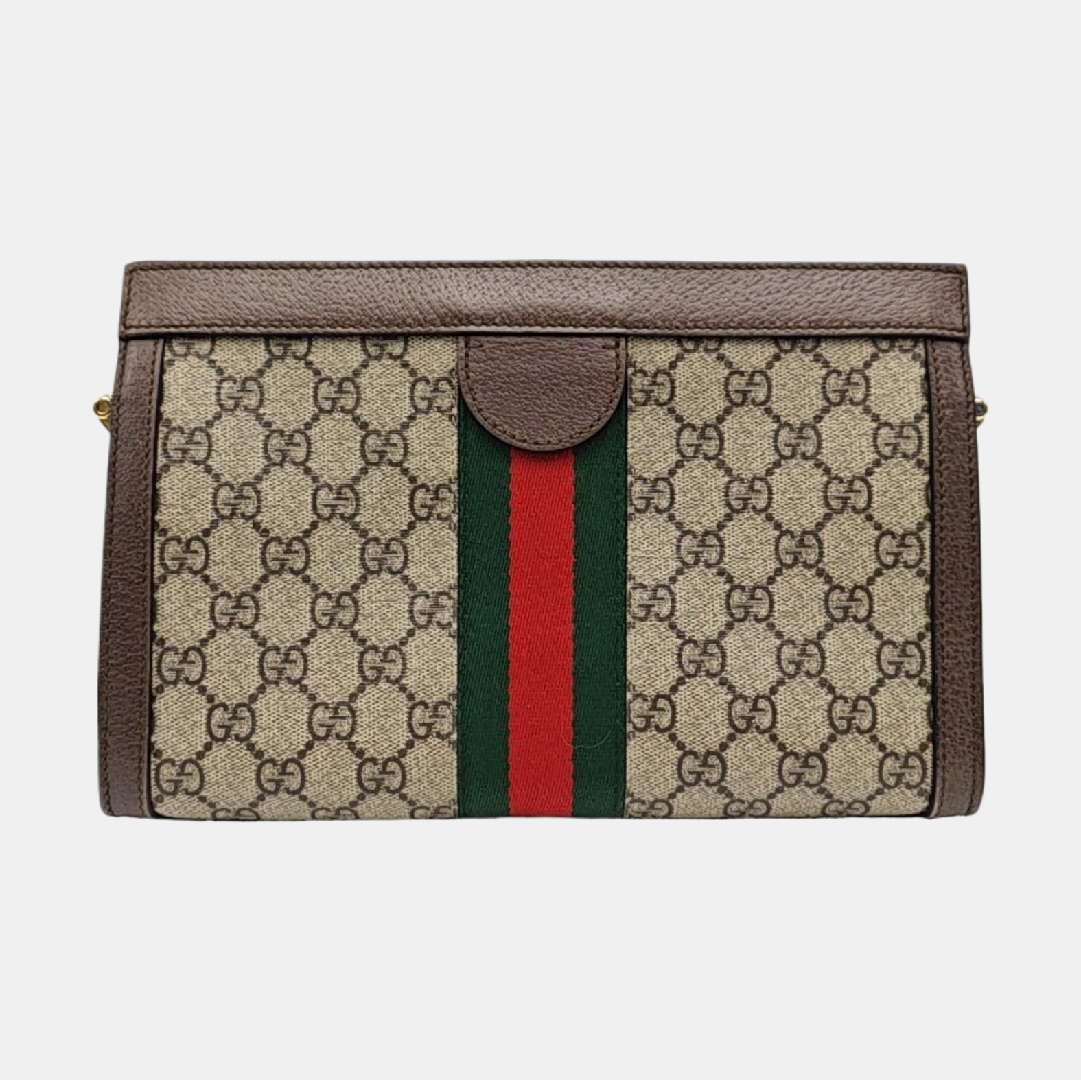 Ophidia Small Monogram Coated Canvas Beige