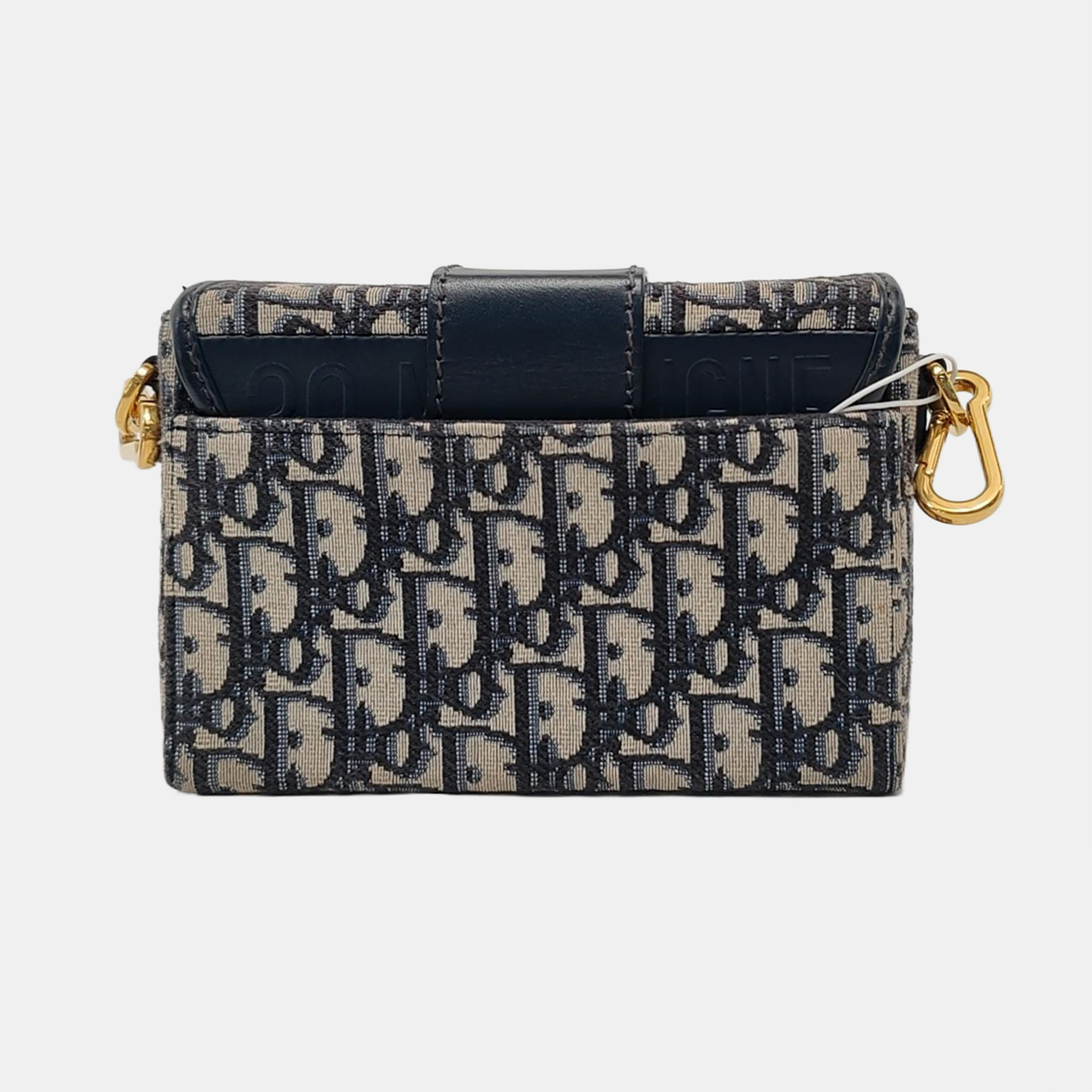 Authenticated pre-owned  30 Montaigne Oblique Canvas Blue - Crossbody Bag at Looply
