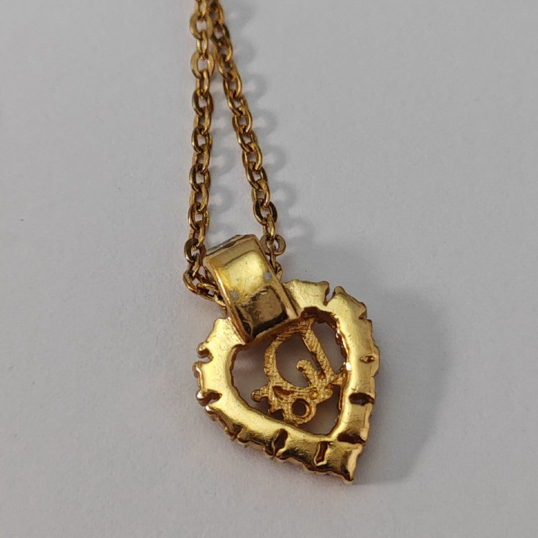 Dior Oblique Metal Gold Necklace