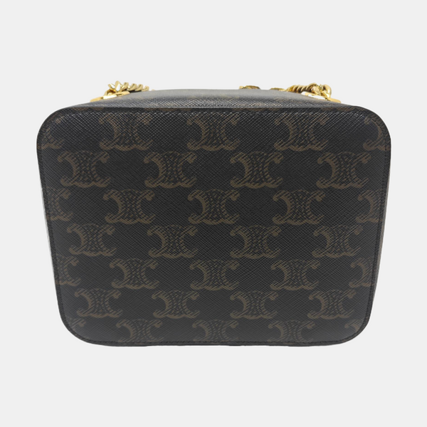 TRIOMPHE Mini Quilted Coated Canvas Black
