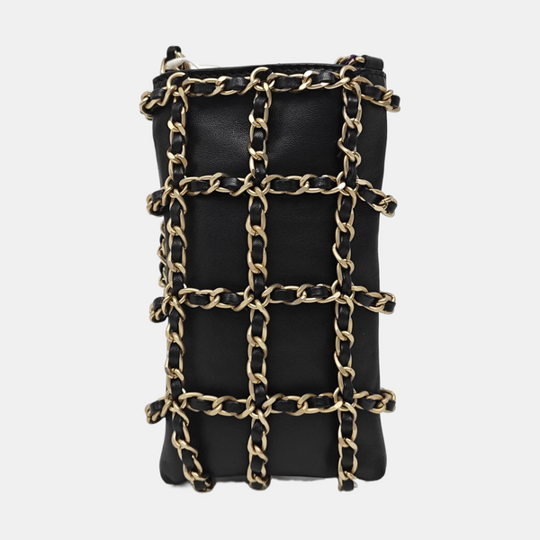 Lambskin Shoulder Bag Black