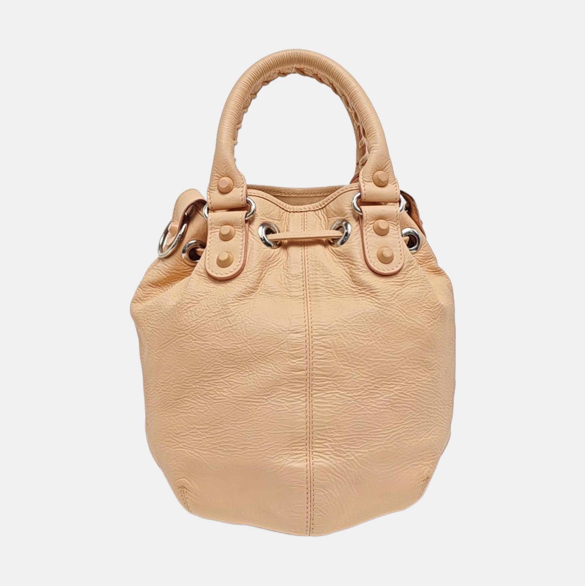 Pompon Bag Calfskin Pink