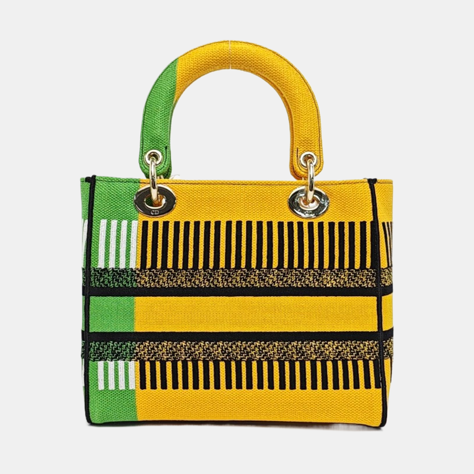 Authenticated pre-owned  Lady D-Lite Medium Fabric Multicolor - Tote Bag at Looply